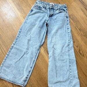 RSQ -Tilly’s Distressed Blue - Jeans- woman size 25 low rise, wide leg